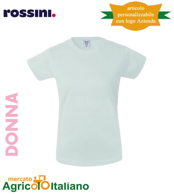 T-Shirt Donna Take Time 100% cotone colore bianco