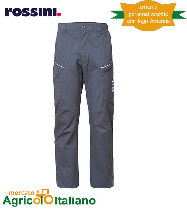 Pantalone invernale Rossini Modello R-Stretch colore grigio