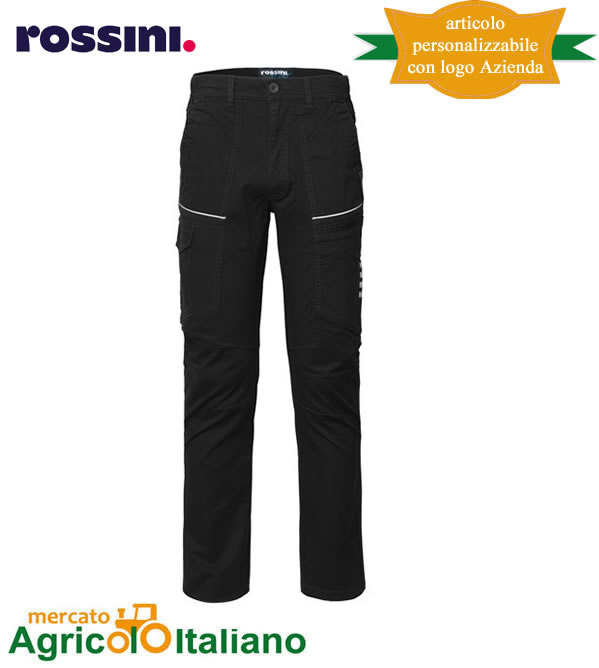 Pantalone invernale Rossini Modello R-Stretch colore nero