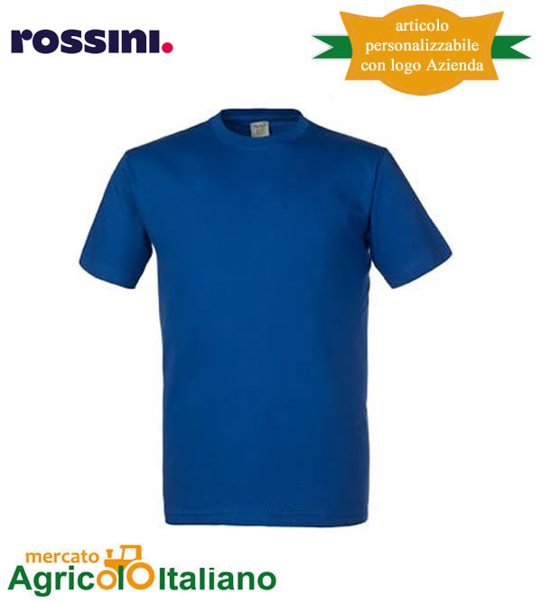 T-shirt Take Time girocollo 100% cotone - Blu Royal