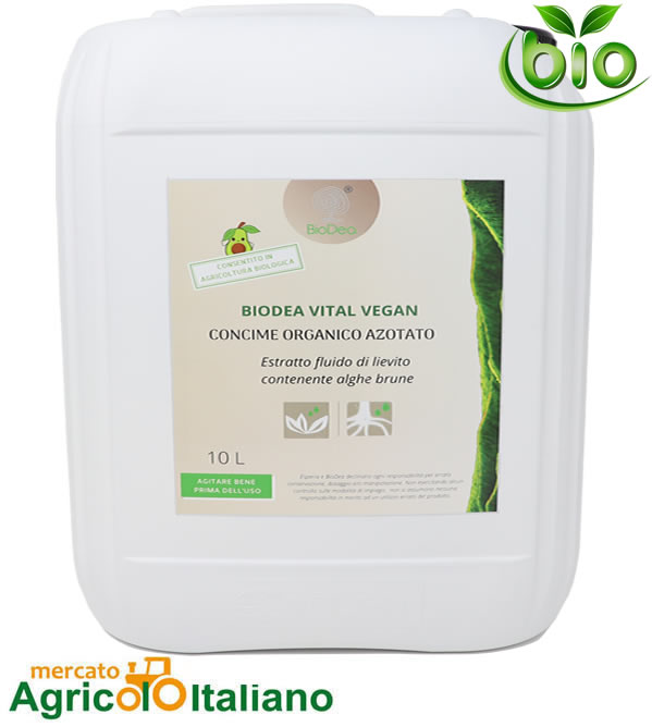 BioDea Vital Vegan concime organico azotato Conf.10 Lt 